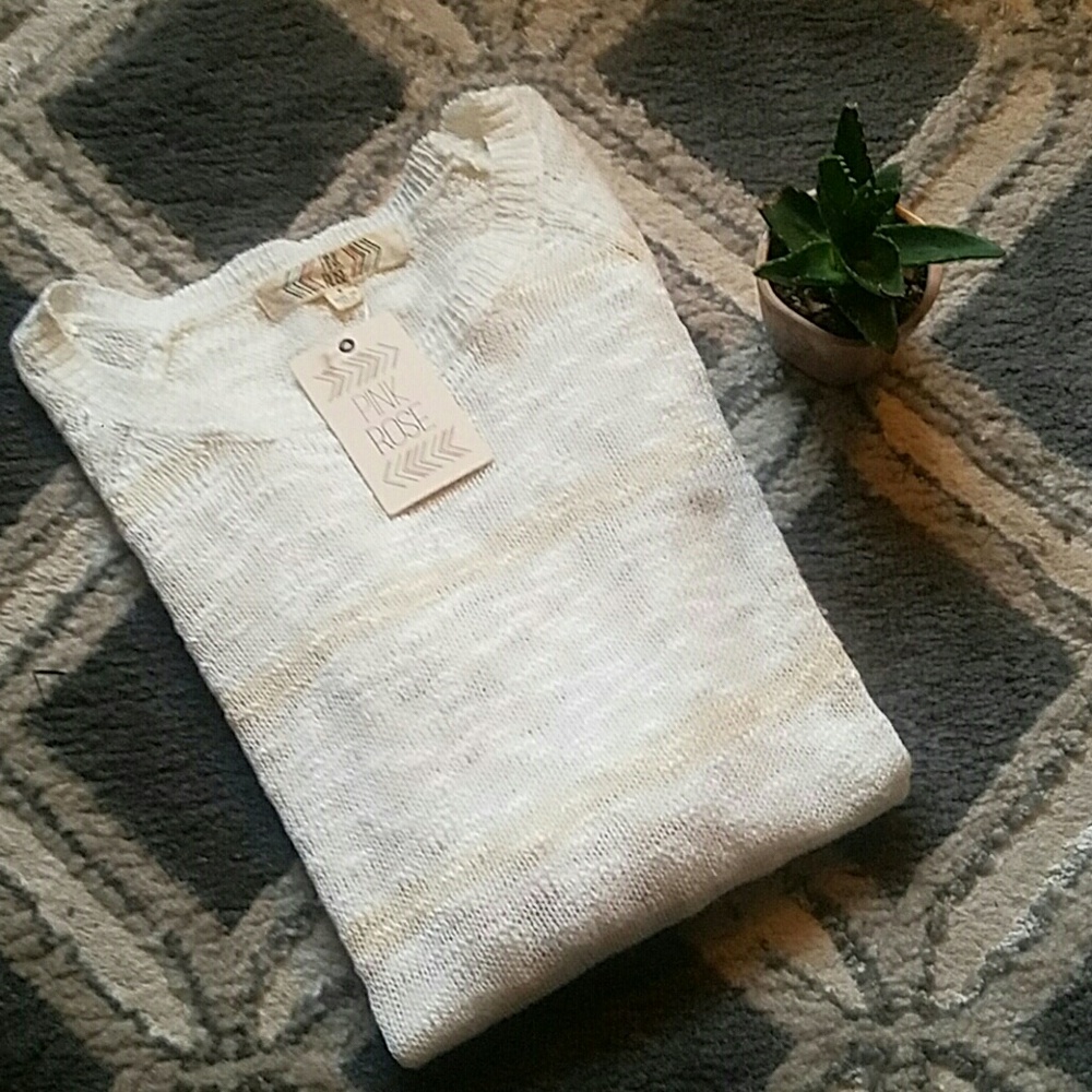 Light-weight Striped Hi-Lo 'Gauze' Tunic